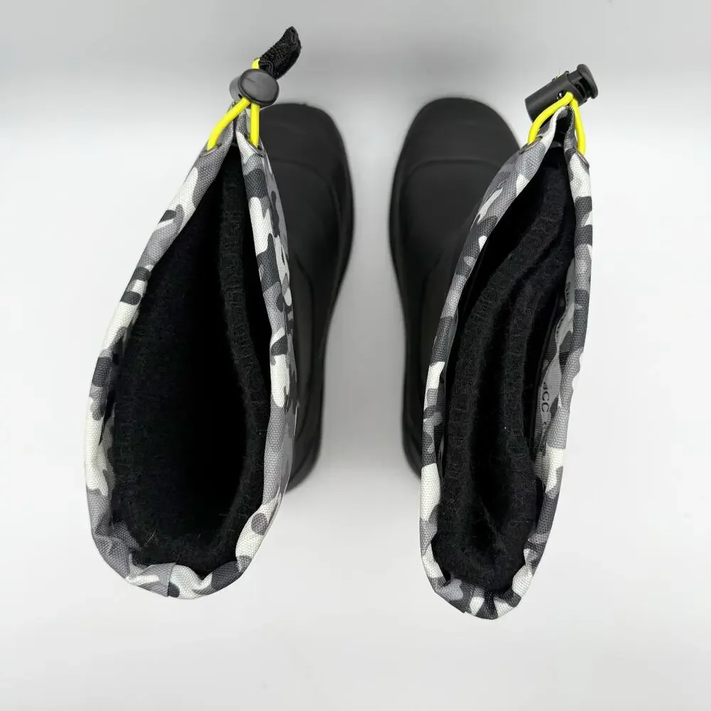 Kamik Kids Snobuster 2 Winter Boots US 6 EU 38 Grey Camo Waterproof NIB